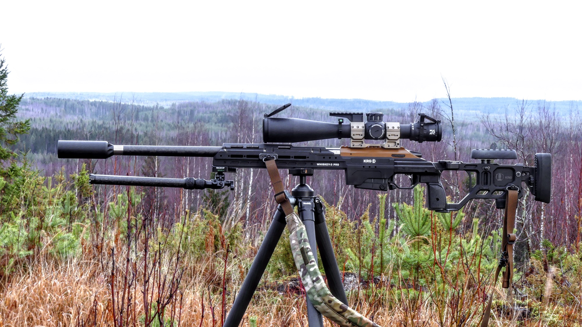Manbily TS-364PA hiilikuituinen metsästys / ammunta tripod - Image 8