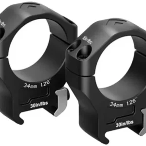 Arken Halo Ti 34 mm matala, medium tai korkea picatinny